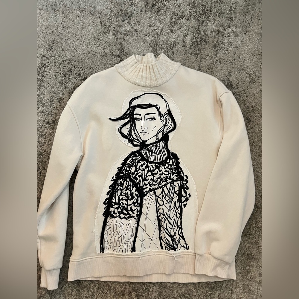 Zara Sweater White  - Size Small